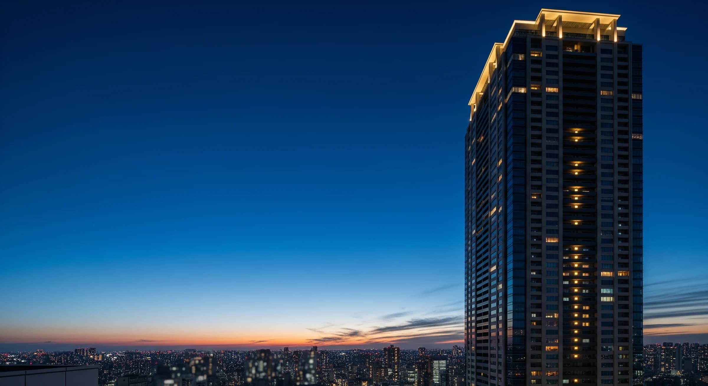 東京都心の高層タワーマンション